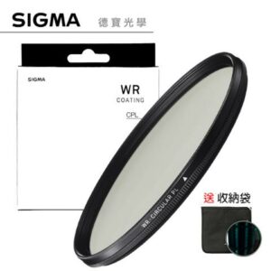 SIGMA 82mm WR CPL 偏光鏡 奈米多層鍍膜 高精度高穿透頂級濾鏡 風景攝影首選 送收納袋sigma收購